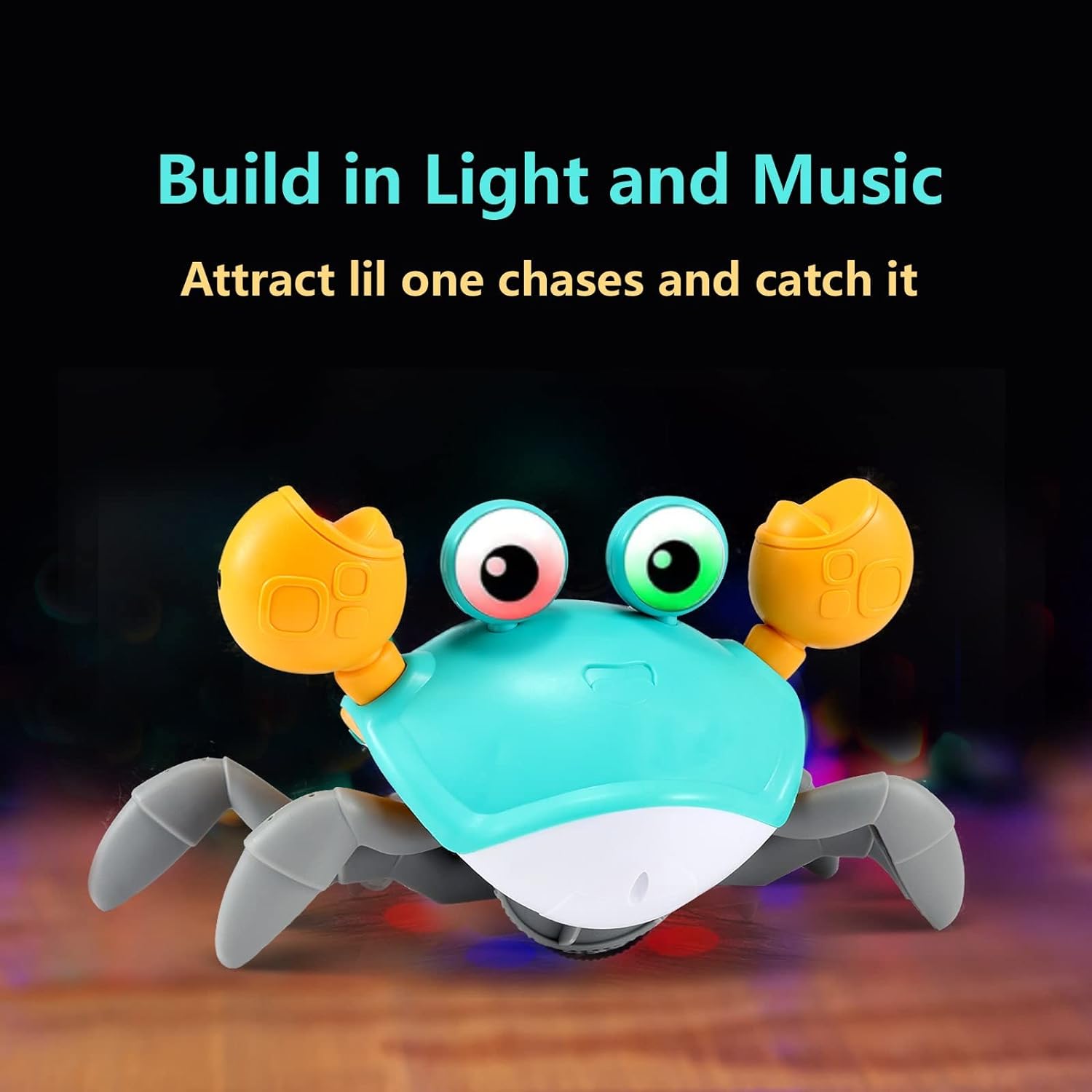 Crawling Crab Baby Toy - Infant Toy - Baby Boy Learning to Crawl from 6 Months. Walk Toddler from 36 Months.