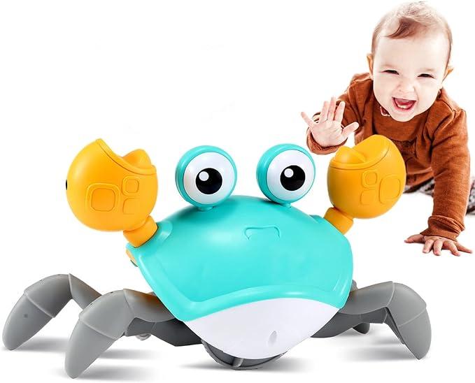 Crawling Crab Baby Toy - Infant Toy - Baby Boy Learning to Crawl from 6 Months. Walk Toddler from 36 Months.